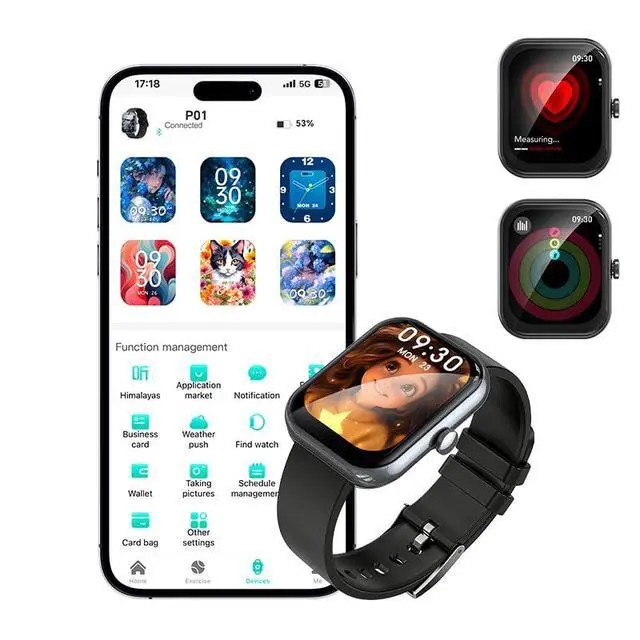 Alt view image 3 of 7 - Smart Watch for Men Women, 14 Day Battery, 1.87" Fitness Tracker for Android & iPhone, Answer/Make Calls, Alexa Built-in, IP68 Waterproof Watches 100+ Sport Modes, 24/7 Heart Rate & Sleep Monitor