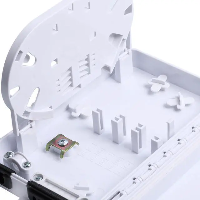 Alt view image 5 of 7 - 6-Port Fiber Optic Distribution Box - Waterproof ABS Plastic, SC/FC/E2000 Adapters, SC/UPC Fiber Coupler