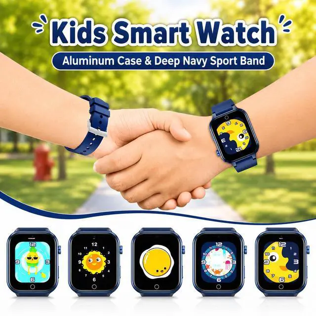 Alt view image 2 of 6 - Smart Watch for Kids 4-12 Years Boys Girls, Blue | 26 Puzzle Games, Camera, Video Music Player, Pedometer, Flashlight & Alarm Clock, Learning Education Toy
