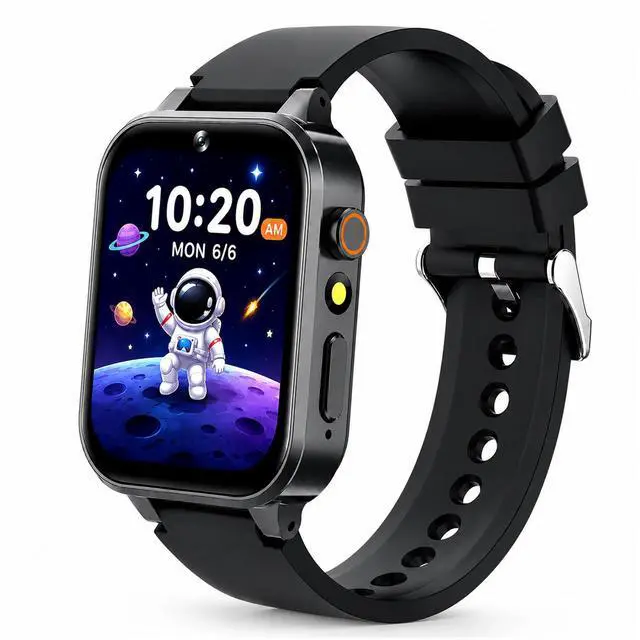 Main image of Smart Watch for Kids Boys Girls, Black | 26 Puzzle Games,Camera,Video Music Player,Pedometer,Flashlight,Alarm Clock, Learning Education Toys Gifts