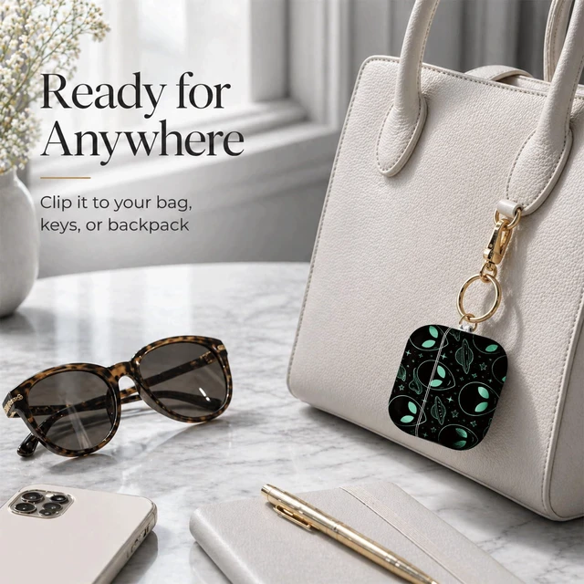 Alt view image 4 of 7 - Compatible with Airpod 4 Case,TPU Cute Pattern Protective, Shockproof Anti Scratch Case with Keychain Ring, Supports Wireless Charging(Alien Faces Spaceships Stars Planets Universe)