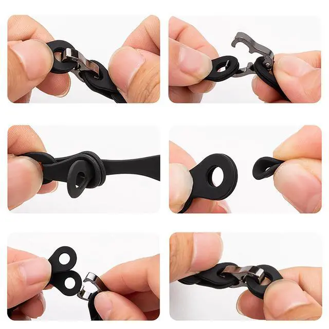 Alt view image 2 of 5 - Compatible with Garmin Lily 2 Bands, 14mm Elastic Silicone Hollowed Out Replacement Straps Compatible for Garmin Lily 2 Smartwatch