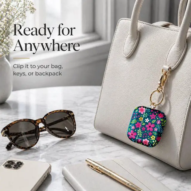 Alt view image 4 of 7 - Compatible with Airpod 4 Case,TPU Cute Pattern Protective, Shockproof Anti Scratch Case with Keychain Ring, Supports Wireless Charging(Colorful Floral with Bright Leaves)
