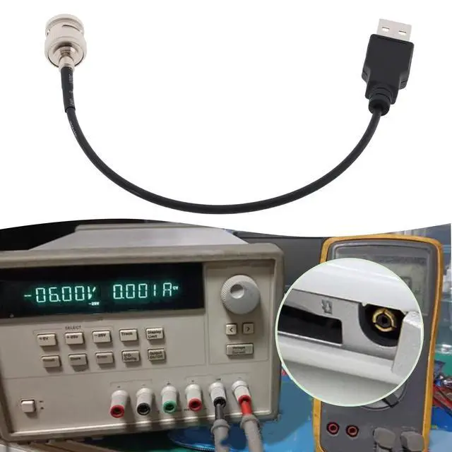 Alt view image 3 of 7 - 2pcs RG174 Cable BNC Male Female to USB 2.0 Male Connector Adapter Suitable for Power Coaxial Test (20cm 50 Ohm)