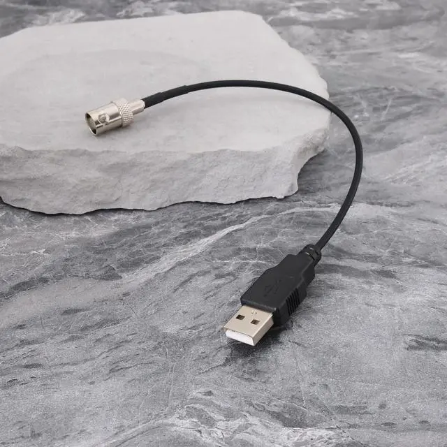 Alt view image 6 of 7 - 2pcs RG174 Cable BNC Male Female to USB 2.0 Male Connector Adapter Suitable for Power Coaxial Test (20cm 50 Ohm)