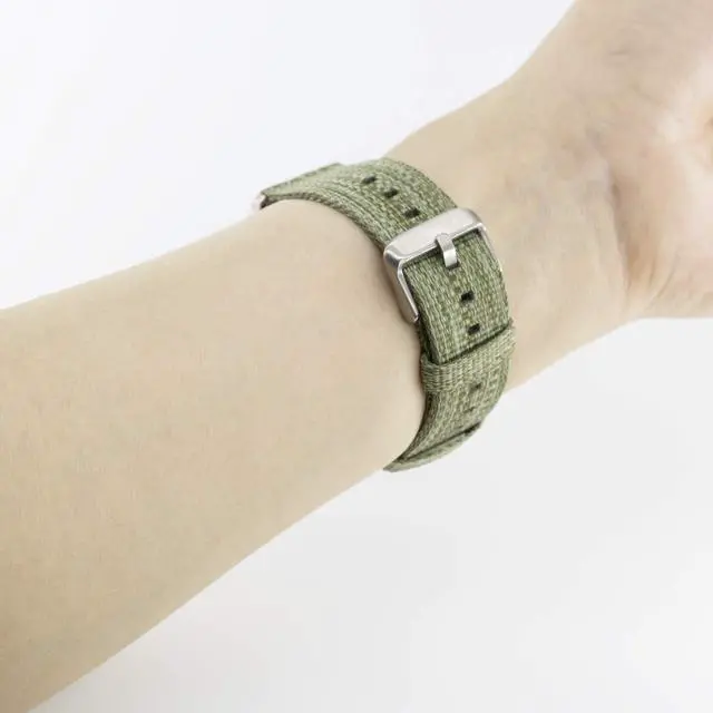 Alt view image 6 of 7 - Bands Compatible with Fitbit Sense 2/Versa 4/Versa 3/Sense, Breathable Woven Fabric Strap, Adjustable Replacement Wristbands for Women Men