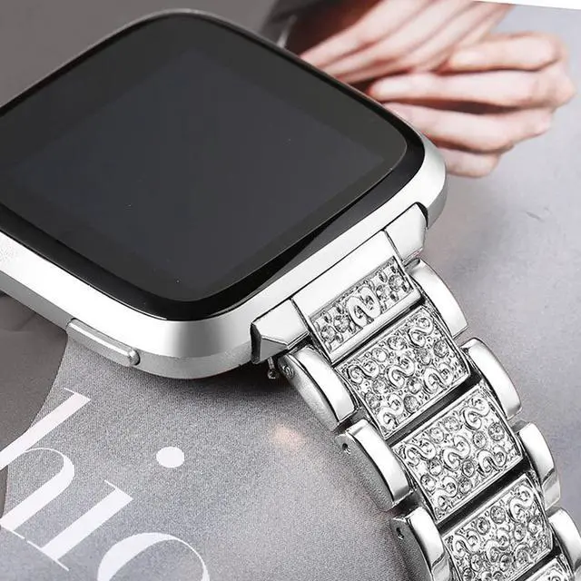 Alt view image 3 of 6 - 22mm Women's Jewelry Bling Diamond Metal Dressy Strap, Adjustable Replacement Strap Accessories Compatible for GTX12, T60 Smart Watches