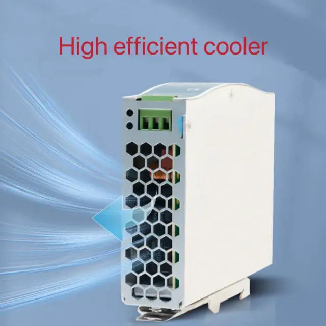 Alt view image 4 of 5 - 12VDC DIN Rail Power Supply NDR120-12 120W 12V 10A with Dual Output 120VAC to 12VDC