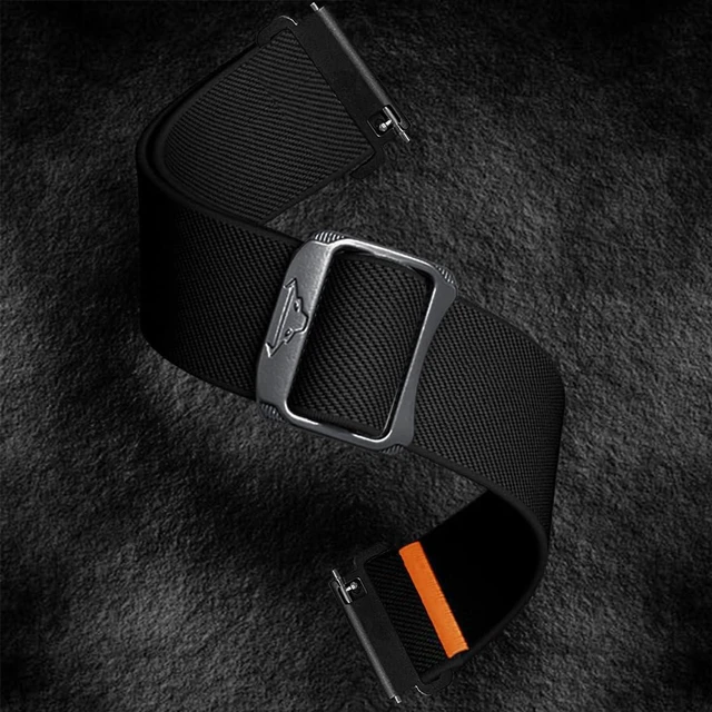 Alt view image 4 of 5 - Nylon Bands Compatible with Suunto Ocean/Race/Race S/Vertical/5 Peak/9 Peak Pro Men&Women, Adjustable Sport Breathable Trail Loop+Alpine Loop Bands Replacement Wristbands for Suunto Race Smartwatch