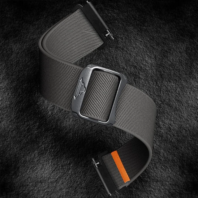 Alt view image 5 of 5 - Nylon Bands Compatible with Suunto Ocean/Race/Race S/Vertical/5 Peak/9 Peak Pro Men&Women, Adjustable Sport Breathable Trail Loop+Alpine Loop Bands Replacement Wristbands for Suunto Race Smartwatch