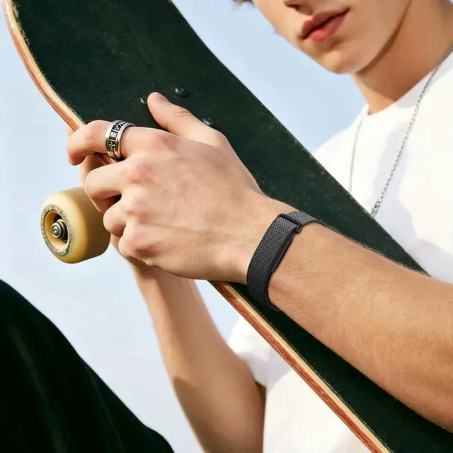 Alt view image 6 of 7 - Stretchy Nylon Sport Loop Bands Compatible with Google Fitbit Air Band