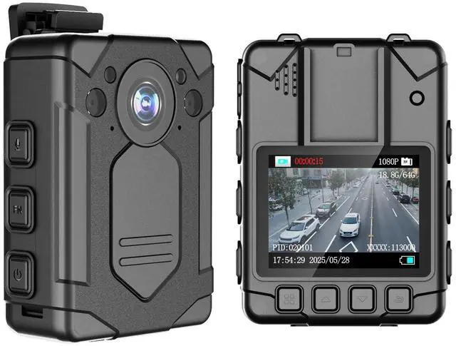 Main image of 1440P 2K Police Body Camera, 128GB,14H Battery, 2.0" LCD,Night Vision, Waterproof Shockproof Lightweight Data-encrypt Body Cam for Law Enforcement