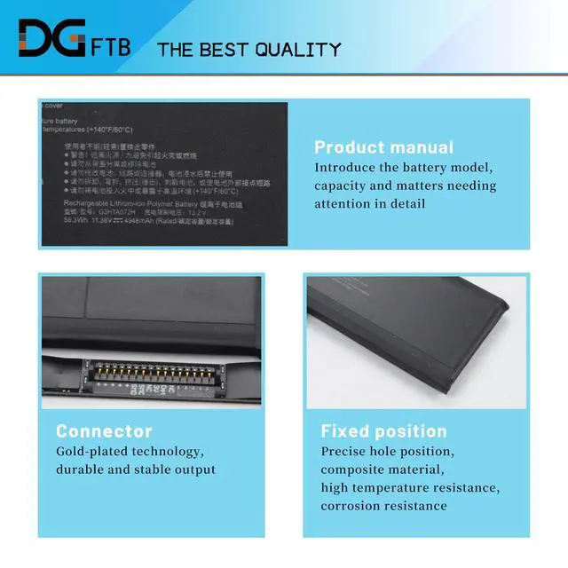 Alt view image 2 of 7 - G3HTA071H G3HTA072H Battery for Microsoft Surface Laptop Studio Model 1964 | Series 14.4 inch 11.38V 56.3Wh/4948mAh