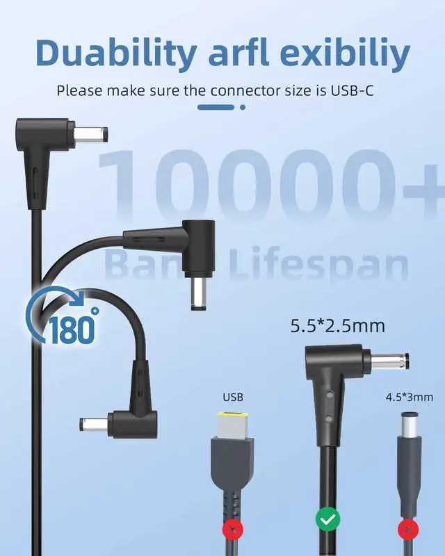 Alt view image 3 of 7 - 230W Stealth Charger Compatible with MSI GS65, GS66 and More, Including Chicony A17-230P1A, A12-230P1A for Creator 15, 17 Stealth Gaming Laptops, Power Adapter Supply Cord