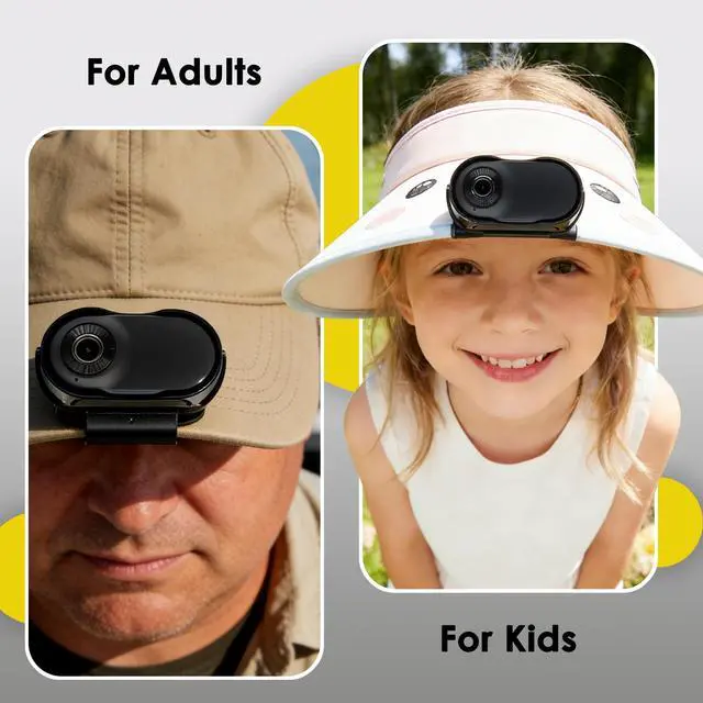 Alt view image 3 of 6 - Mini Body Camera with 32GB, 26g Wearable Magnetic Body Cam, Black | 1" Screen,16GB Memory Card,Wearable,Thumb-size,Action Cam,POV,Hiking,Sports,Running,Walking,Vlogging