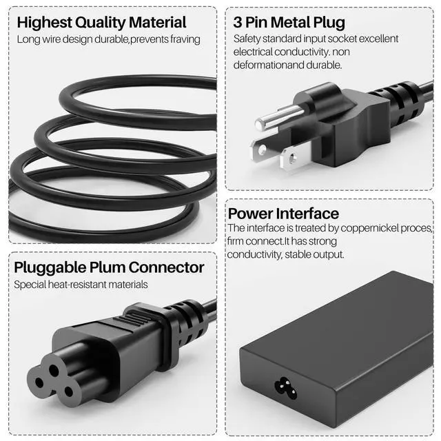 Alt view image 4 of 5 - 230W AC Charger Compatible with Acer Nitro 5 16 17 AN16-51 AN17-71 AN517-4216 Predator Triton 300 500 PT315 PT515 Neo 16 PHN16-71 Predator Helios 300 PH315-53 54 55 Laptop Power Supply Adapter
