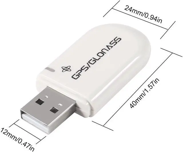 Alt view image 3 of 6 - 2PCS Vk-172 USB Dongle GPS Module G-Mouse Glonass Navigation, Support Windows 10/8/7/vista/XP/CE Andorid Linux for Raspberry Pi (White)