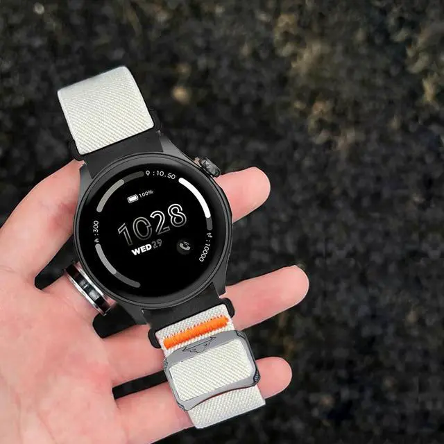 Alt view image 3 of 6 - Compatible with Wahoo ELEMNT Rival Band, Quick Release Stretchy Solo Loop Adjustable Nylon Replacement Straps Compatible for Compatible with Wahoo ELEMNT Rival Smartwatch