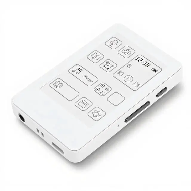 Main image of MP3 Player with 2.7in Ink Screen, Type C Charging, HiFi Sound BT 5.0 Electronic Book Music Player for Home Outdoor Travel, Eye Caring Design, Built in 400mAh Battery