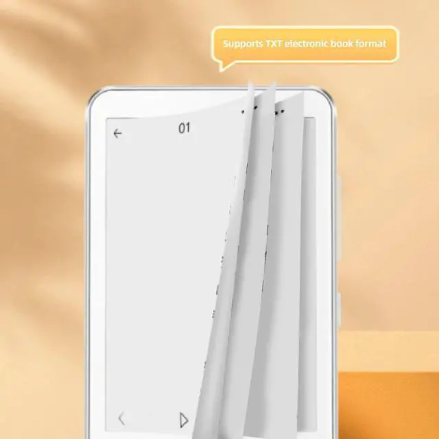 Alt view image 3 of 7 - MP3 Player with 2.7in Ink Screen, Type C Charging, HiFi Sound BT 5.0 Electronic Book Music Player for Home Outdoor Travel, Eye Caring Design, Built in 400mAh Battery