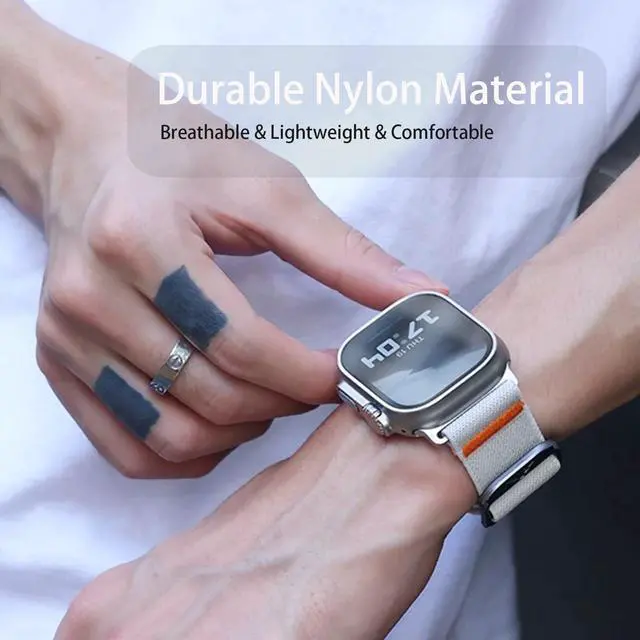 Alt view image 4 of 6 - Compatible with Wahoo ELEMNT Rival Band, Quick Release Stretchy Solo Loop Adjustable Nylon Replacement Straps Compatible for Compatible with Wahoo ELEMNT Rival Smartwatch