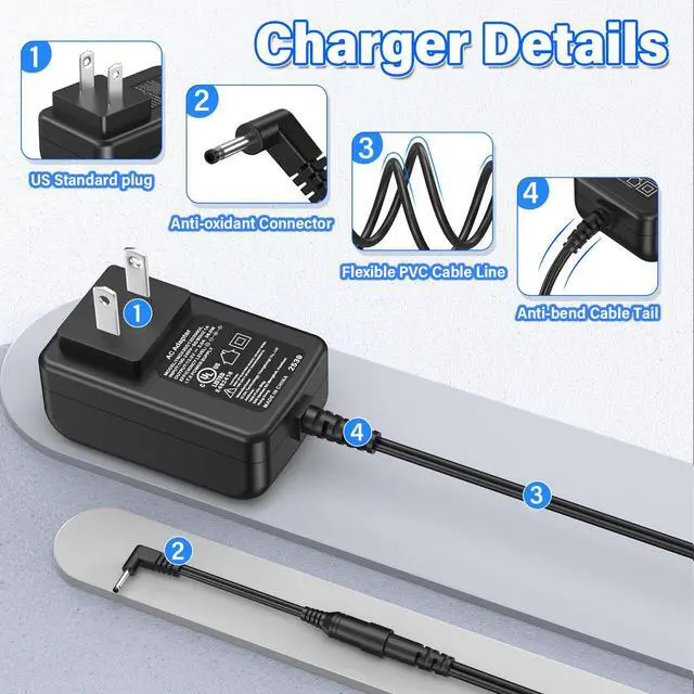 Alt view image 5 of 7 - 12V Laptop Charger Replacement Compatible with BMAX MaxBook Computer | Power AC Adapter Fit for BMAX MaxBook X15 S15 S13 Y14 Y13 X14 fit for Teclast F15 for Trekstor Surfbook for Primetab Yourbook