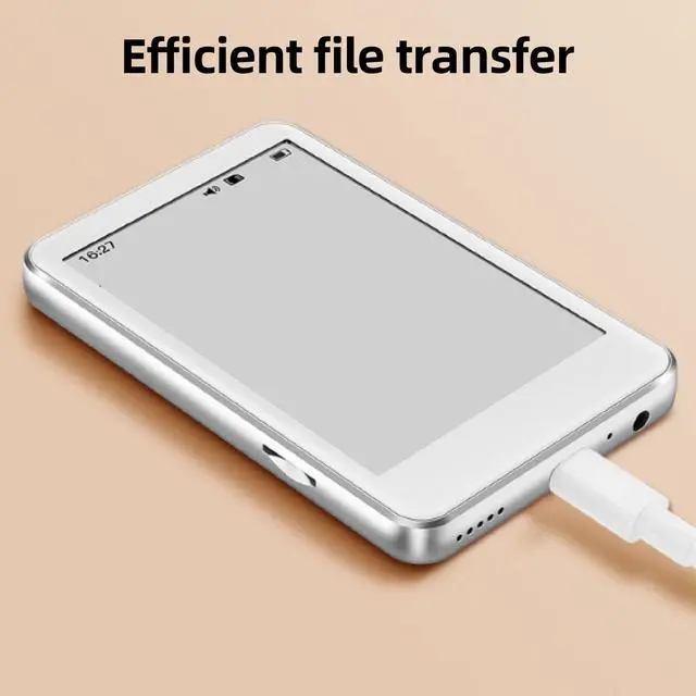 Alt view image 5 of 7 - MP3 Player with 2.7in Ink Screen, Type C Charging, HiFi Sound BT 5.0 Electronic Book Music Player for Home Outdoor Travel, Eye Caring Design, Built in 400mAh Battery
