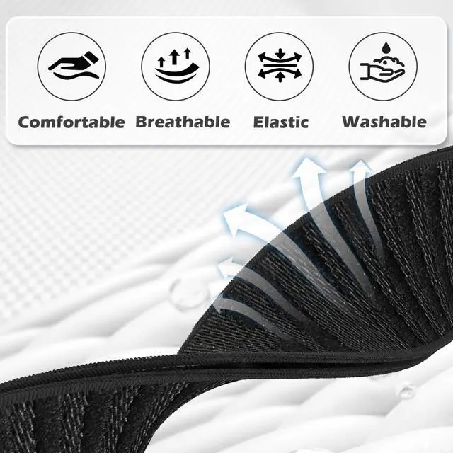 Alt view image 2 of 7 - Nylon Sport Bicep Bands with Case for Whoop One/Peak/5.0/4.0/3.0 Band | Not for Whoop 5.0 MG/Life, Stretchy Breathable Replacement Arm/Ankle Straps for Whoop Bicep Band 5.0, Bands for Men Women