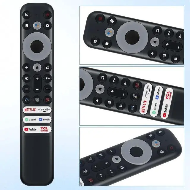 Alt view image 5 of 7 - Replacement Remote Control Only for TCL Google TV QM6K/QM7K/QM8K/Q5/Q6/Q65/Q7/QM7/QM8/S3/S4/S5/NXTVISION Series 4K UHD HDR LED QLED QD-Mini LED Full-HD Smart TVs RC902