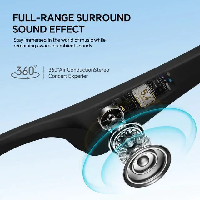 Alt view image 3 of 6 - AI Smart Sports Sunglasses: Bluetooth 5.4 Translation UV400 Driving Fishing | 160+ Language Translation, Open-Ear Audio, HD Calls, Siri Control, Wireless Music for Cycling, Hiking, Running, Outdoors