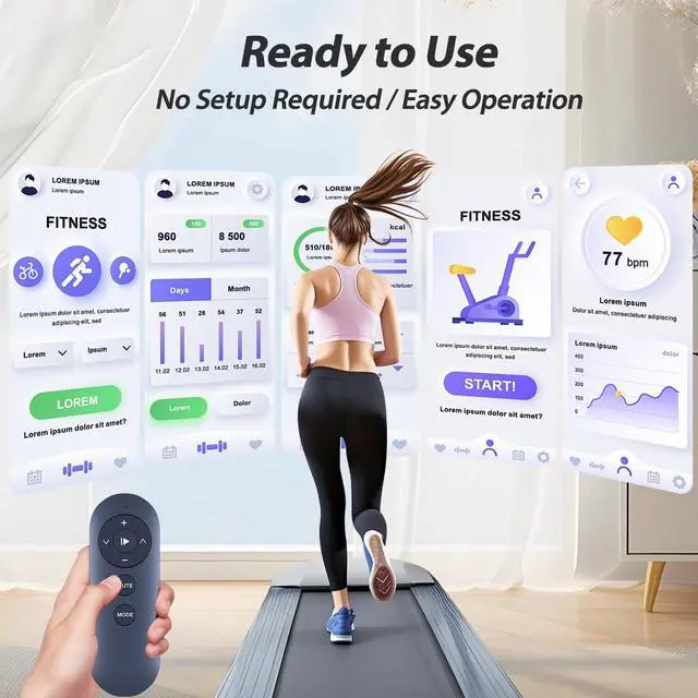 Alt view image 5 of 7 - New Treadmill Replacement Remote Control fit for UREVO E4W Smart Walking Pad URTM036 URTM024 URTM025 URTM026 URTM047 URTM025/URTM026 URTM036/URTM024 Spacewalk 3S 5L