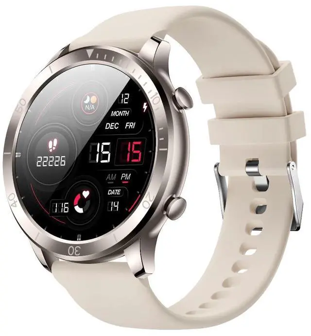 Main image of Smart Watch for Men Women (Answer/Make Calls), 1.46" IPS HD Screen, Fitness Tracker, 100+ Sport Modes, Blood Oxygen/Sleep/Heart Rate Monitor, IP67 Waterproof for Android iOS, Champagne Gold