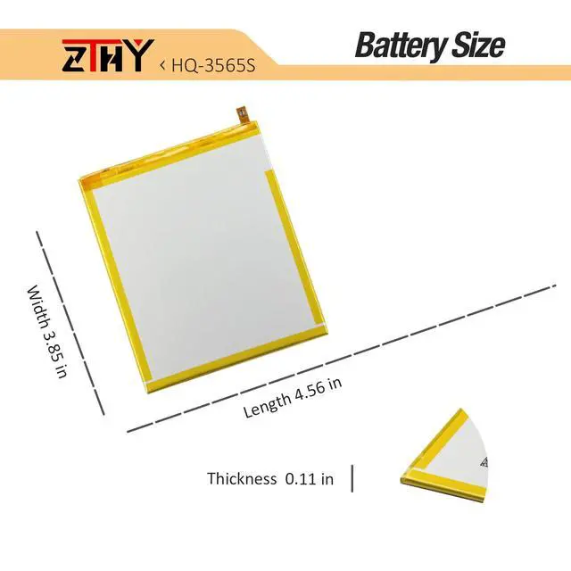 Alt view image 6 of 6 - HQ-3565N HQ-3565S Tablet Battery Replacement for Samsung Galaxy Tab A7 | Lite 8.7" 2021 SM-T220 SM-T225 SM-T225C SM-T225N Battery 3.82V 19.48Wh 5100mAh