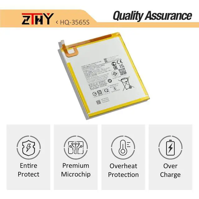 Alt view image 3 of 6 - HQ-3565N HQ-3565S Tablet Battery Replacement for Samsung Galaxy Tab A7 | Lite 8.7" 2021 SM-T220 SM-T225 SM-T225C SM-T225N Battery 3.82V 19.48Wh 5100mAh