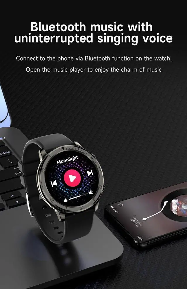 Alt view image 4 of 6 - Smart Watch for Men Women (Answer/Make Calls), 1.46" IPS HD Screen, Fitness Tracker, 100+ Sport Modes, Blood Oxygen/Sleep/Heart Rate Monitor, IP67 Waterproof for Android iOS, Champagne Gold