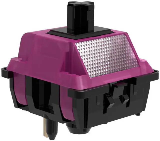 Main image of Black Lotus Switch, High Precision Linear Switches 63.5g Long Spring Pre-Lubed RGB Linear Keyboard Switches (Black Lotus, 90pcs)