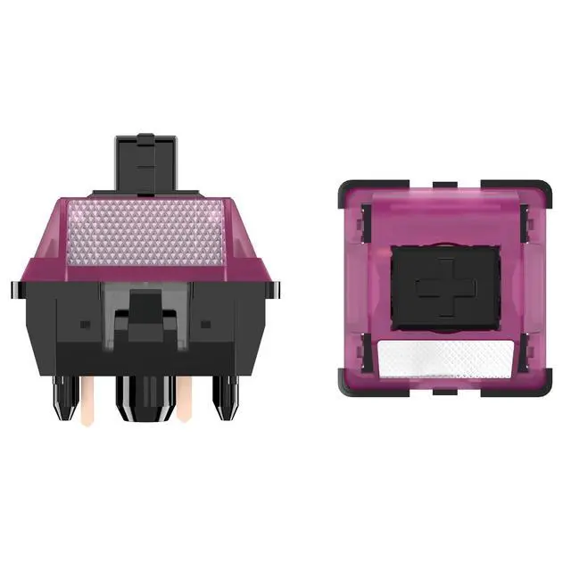 Alt view image 2 of 3 - Black Lotus Switch, High Precision Linear Switches 63.5g Long Spring Pre-Lubed RGB Linear Keyboard Switches (Black Lotus, 90pcs)