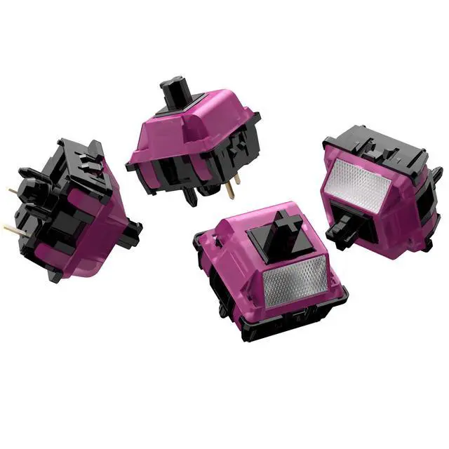Alt view image 3 of 3 - Black Lotus Switch, High Precision Linear Switches 63.5g Long Spring Pre-Lubed RGB Linear Keyboard Switches (Black Lotus, 90pcs)