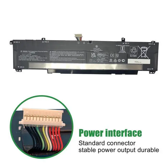 Alt view image 3 of 6 - WK04XL M39179-005 Laptop Battery Replacement for Hp Omen 7 16-B0000TX 16-B0001TX 16-B0002TX 16-B0003TX 16-B0004TX 17-CK0000TX 17-CK0001NL Series HSTNN-OB2C M38822-AC1 15.4V 70.07Wh