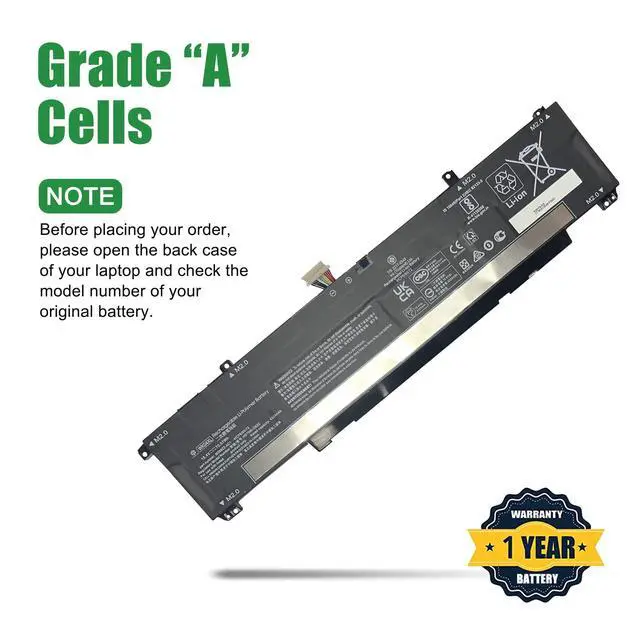Alt view image 4 of 6 - WK04XL M39179-005 Laptop Battery Replacement for Hp Omen 7 16-B0000TX 16-B0001TX 16-B0002TX 16-B0003TX 16-B0004TX 17-CK0000TX 17-CK0001NL Series HSTNN-OB2C M38822-AC1 15.4V 70.07Wh
