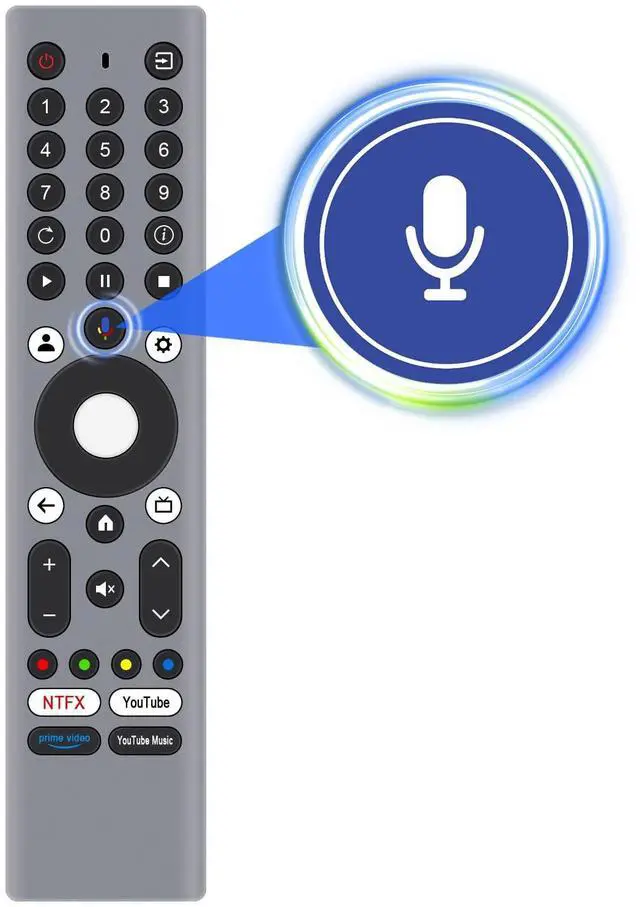 Alt view image 2 of 7 - New RM-C3293 Replacement Voice Remote Control Fit for JVC 4K Smart TV | RMC3295 RM-C3295 RMC3295 with Voice Function