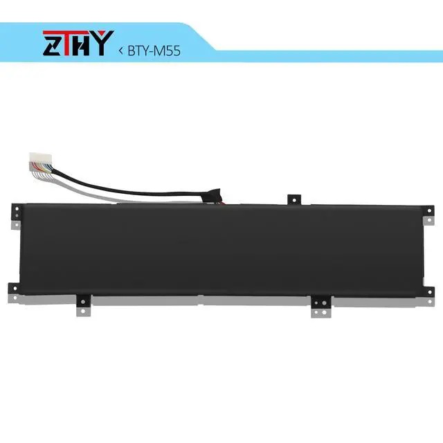 Alt view image 6 of 7 - BTY-M55 Laptop Battery Compatible with MSI Pulse GL66 GL76 12UGK 12UGKV | 12UGSZK Katana GF66 11UG Alpha 15 17 B5EEK A3DDK A4DEK Pulse 15 B13VFK B13VGK Crosshair 17 B12UGZ B12UGSZ Sword 15 A11UG 90Wh