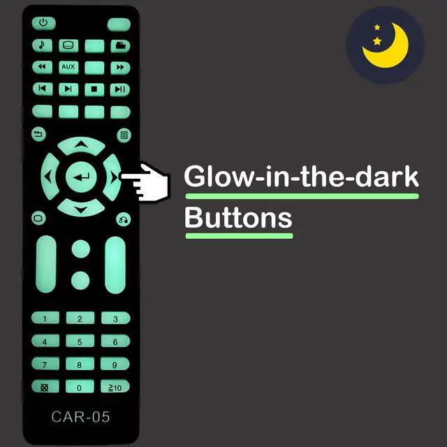 Alt view image 2 of 7 - Replacement Remote Control for Chevrolet Traverse Rear Entertainment DVD 2009 2010 2011 2012 2013 2014 2015 2016 2017 (GM & ACDelco Part# 20929305)