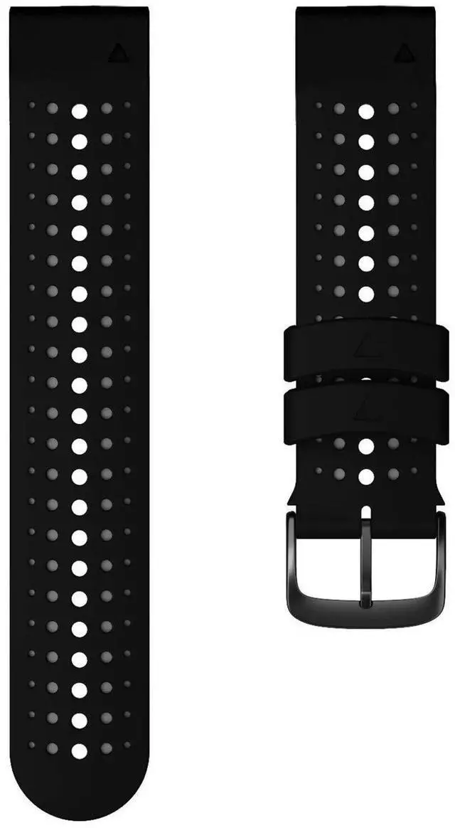 Alt view image 2 of 7 - Silicone Quick Fit 22mm Watch Bands for Garmin Instinct 3 45mm / Fenix 8 47mm / Fenix 7/6/ 5, Soft Sport Skin-Friendly Waterproof Wristband Strap for epix Pro/Approach S70 (47mm)