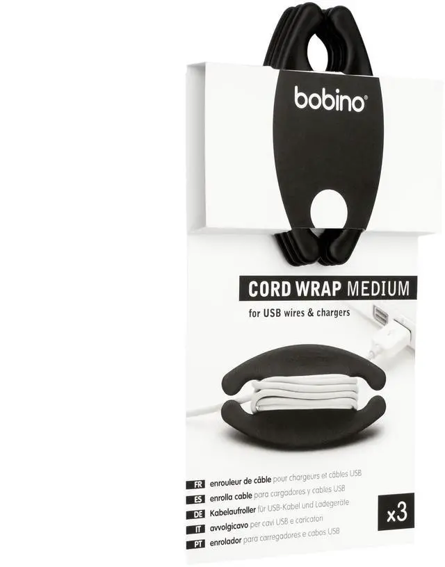 Main image of Cord Wrap & Organizer | Desk Cable Management | Medium 3 Pack