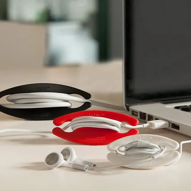 Alt view image 5 of 6 - Cord Wrap & Organizer | Desk Cable Management | Medium 3 Pack