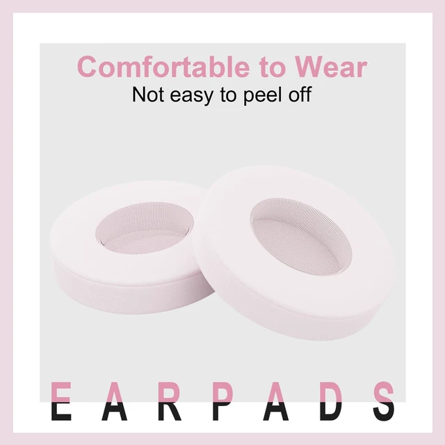 Alt view image 3 of 6 - Solo 4 Ear PadsReplacement earpads Cushions Compatible with Beats Solo 4 On-Ear Headphones (Cloud Pink)