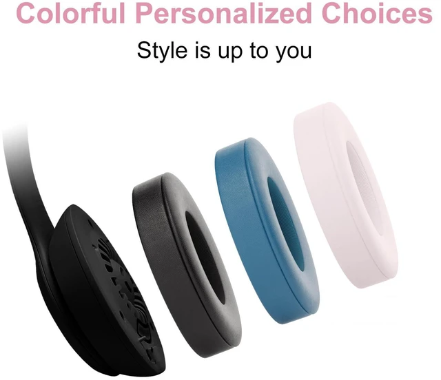 Alt view image 5 of 6 - Solo 4 Ear PadsReplacement earpads Cushions Compatible with Beats Solo 4 On-Ear Headphones (Cloud Pink)
