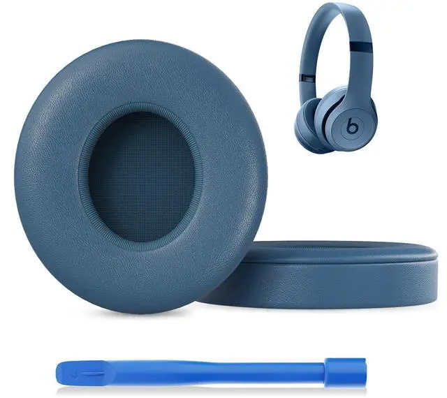 Main image of Solo 4 Ear PadsReplacement earpads Cushions Compatible with Beats Solo 4 On-Ear Headphones (Blue)