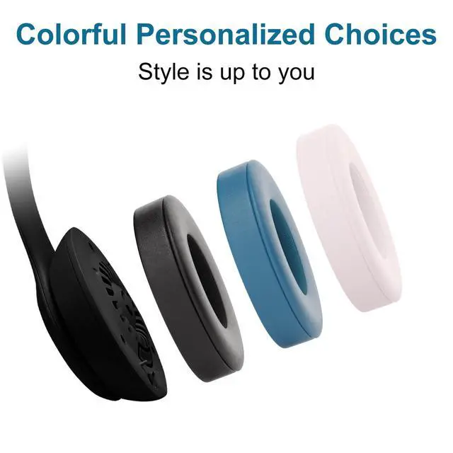 Alt view image 5 of 6 - Solo 4 Ear PadsReplacement earpads Cushions Compatible with Beats Solo 4 On-Ear Headphones (Blue)